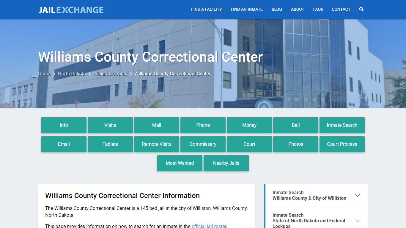 Williams County Correctional Center - Jail Exchange